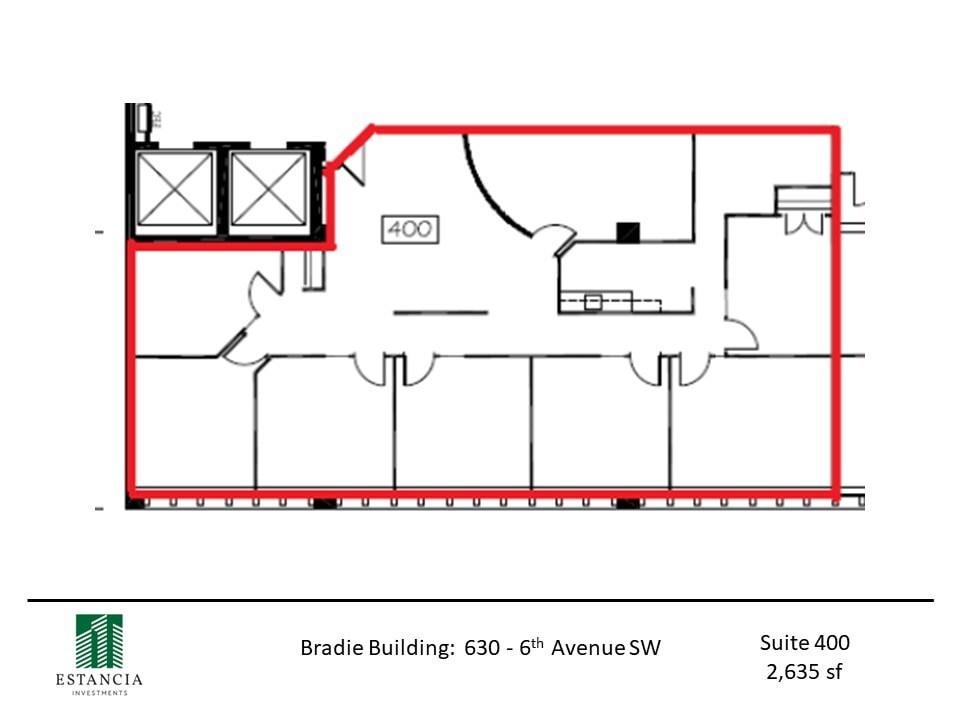 630 6th Ave SW, Calgary, AB for lease Floor Plan- Image 1 of 5