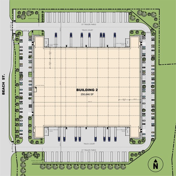 521 Beach St, Fort Worth, TX à louer - Plan de site - Image 3 de 4
