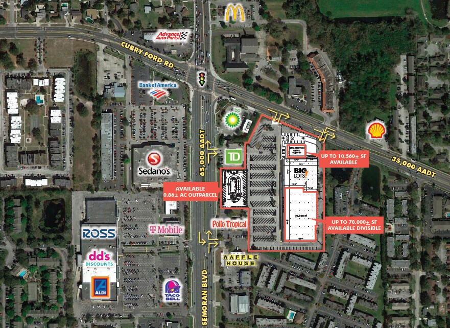 1801 S Semoran Blvd, Orlando, FL à louer Photo du bâtiment- Image 1 de 4