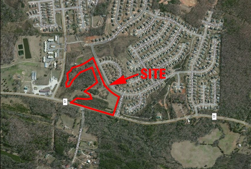 SE Corner of Hwy 17 & 1st Ave W, Alabaster, AL à vendre - Aérien - Image 2 de 3