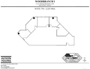 12121 Wickchester Ln, Houston, TX à louer Plan d’étage- Image 1 de 2