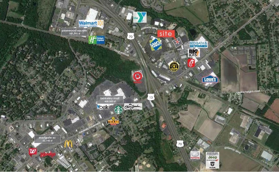 1219-1221 Parkway Dr, Goldsboro, NC for sale - Aerial - Image 3 of 10