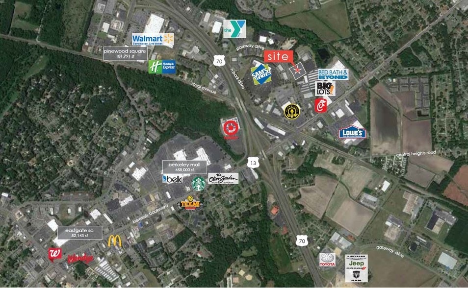 1219-1221 Parkway Dr, Goldsboro, NC à vendre - Aérien - Image 3 de 10