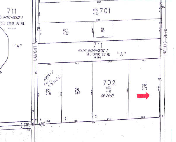 3435 N Nellis Blvd, Las Vegas, NV à louer - Plan cadastral - Image 3 de 5