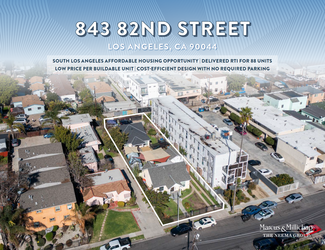 Plus de détails pour 843 W 82nd St, Los Angeles, CA - Terrain à vendre