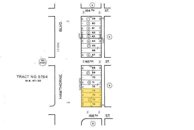 16518 Hawthorne Blvd, Lawndale, CA à vendre - Plan cadastral - Image 2 de 5