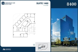 8000-8500 Normandale Lake Blvd, Bloomington, MN for lease Floor Plan- Image 1 of 2