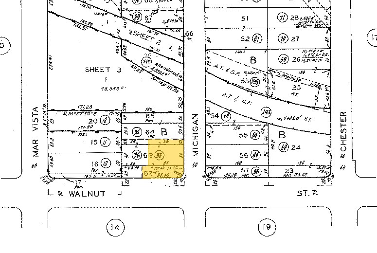 1199 E Walnut St, Pasadena, CA à louer - Plan cadastral - Image 3 de 10