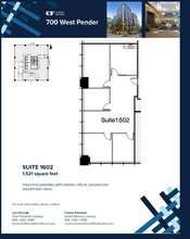 700 W Pender St, Vancouver, BC for lease Floor Plan- Image 1 of 1