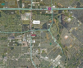 1613 N Main St, Pearland, TX - AERIAL  map view