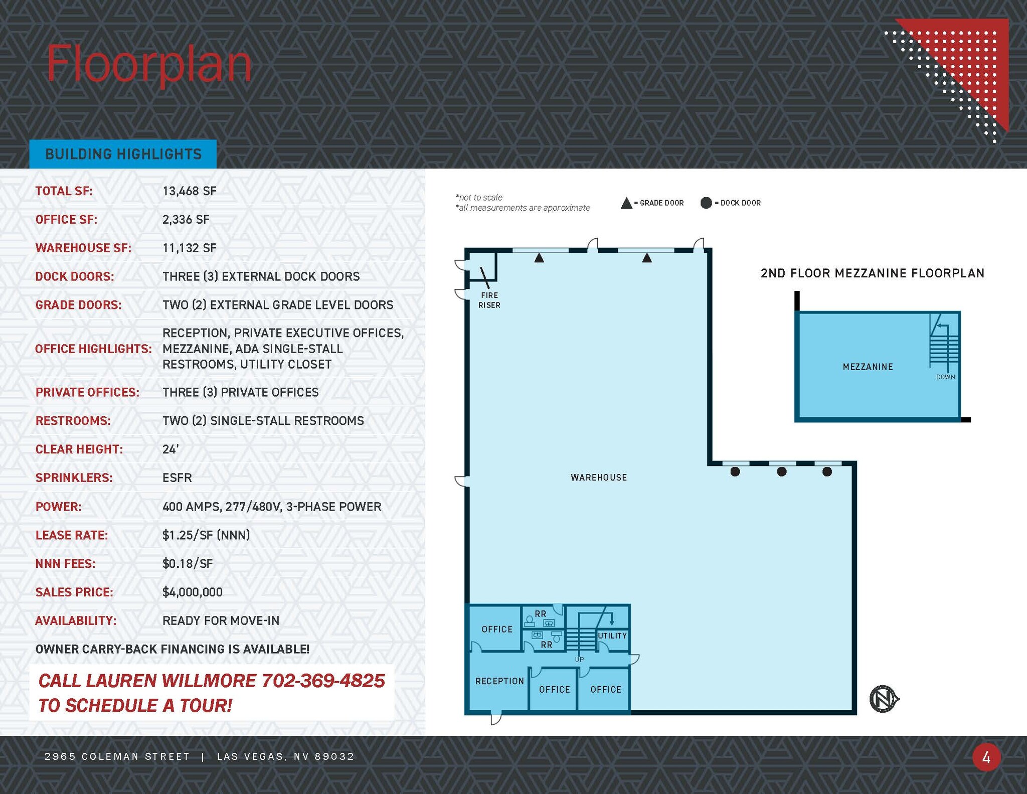 2965 Coleman St, North Las Vegas, NV à louer Plan d  tage- Image 1 de 1