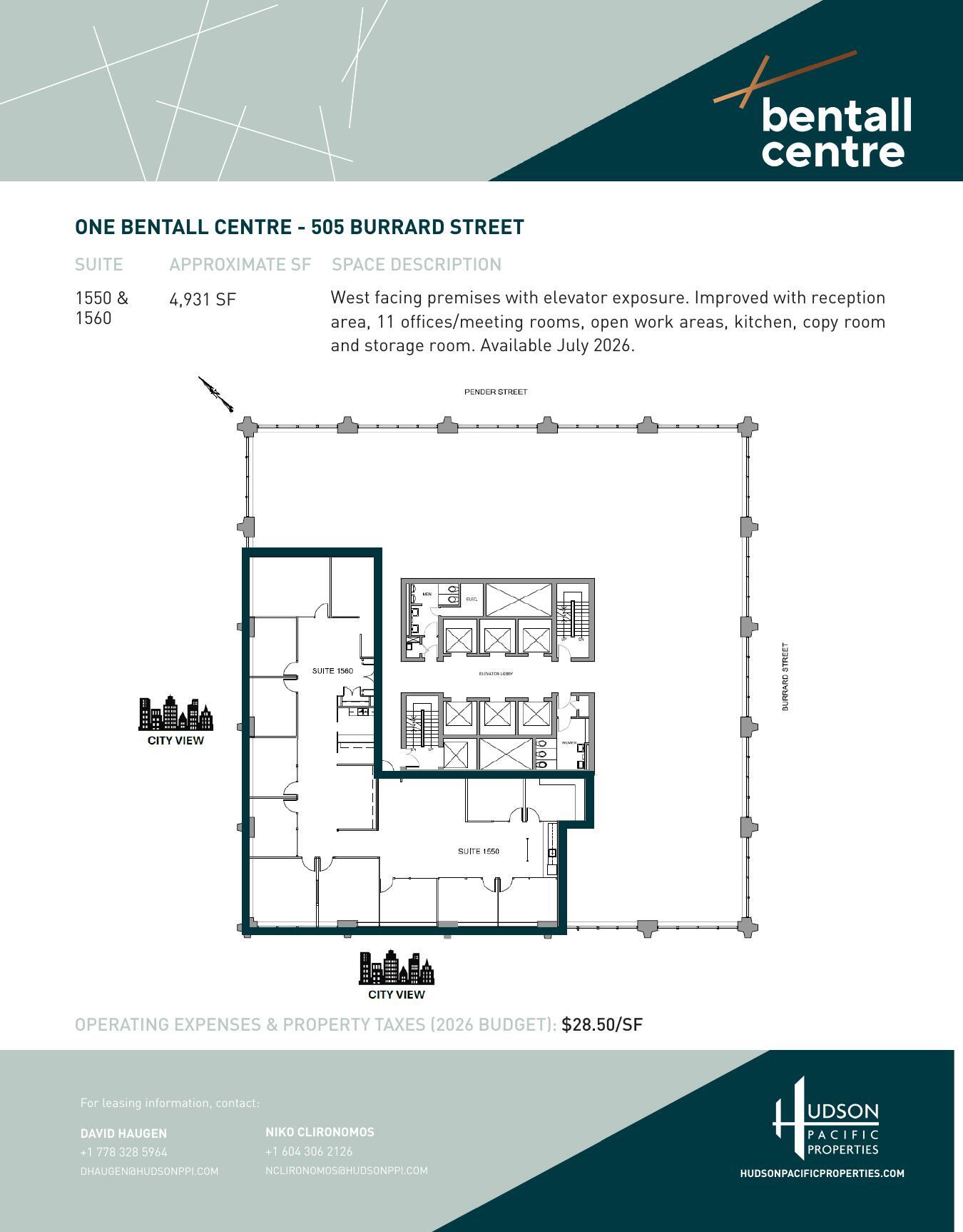505 Burrard St, Vancouver, BC for lease Floor Plan- Image 1 of 1