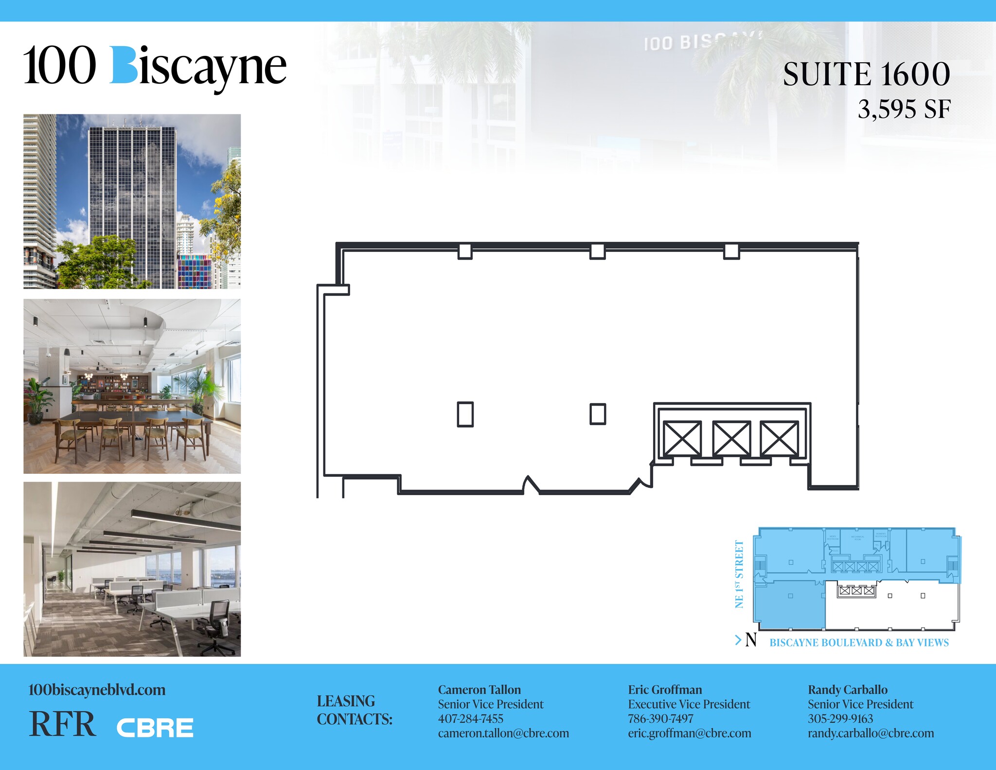 100 N Biscayne Blvd, Miami, FL for lease Site Plan- Image 1 of 1
