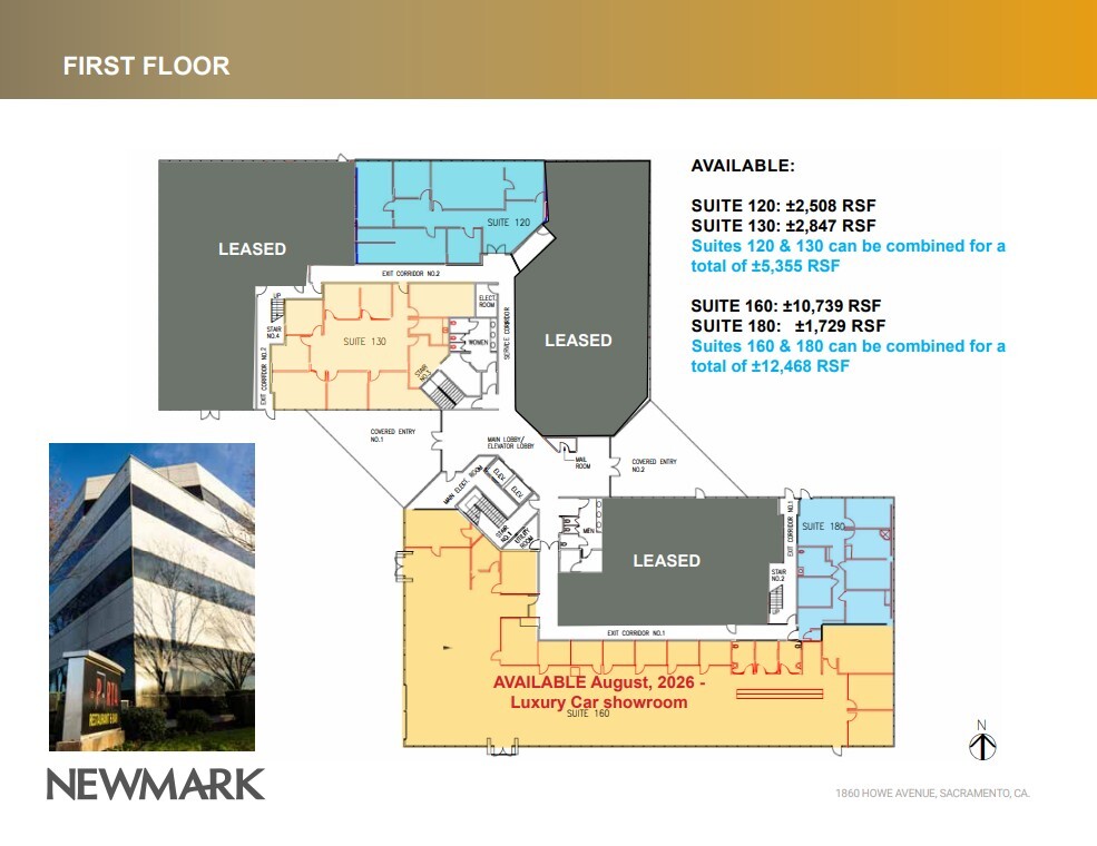 1860 Howe Ave, Sacramento, CA for lease Floor Plan- Image 1 of 1