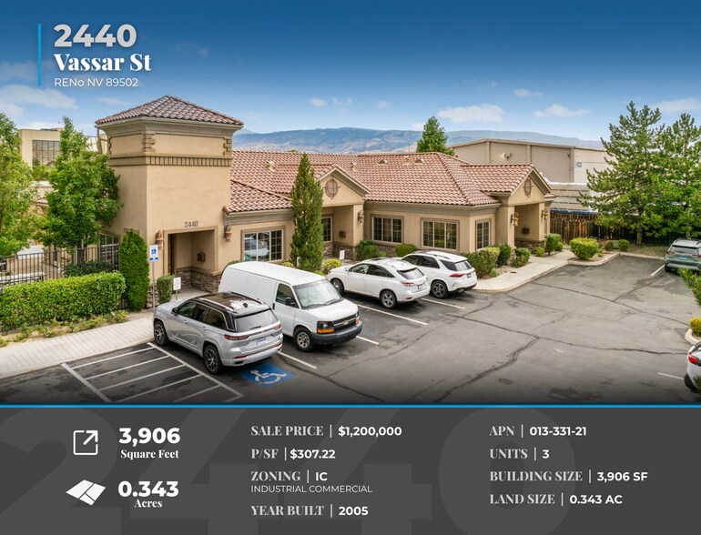 2440 Vassar St, Reno, NV à vendre - Photo du bâtiment - Image 2 de 7