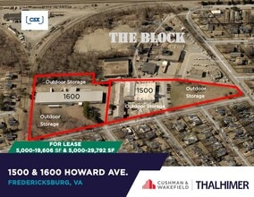 1500 Howard Ave, Fredericksburg, VA à louer Aérien- Image 1 de 2