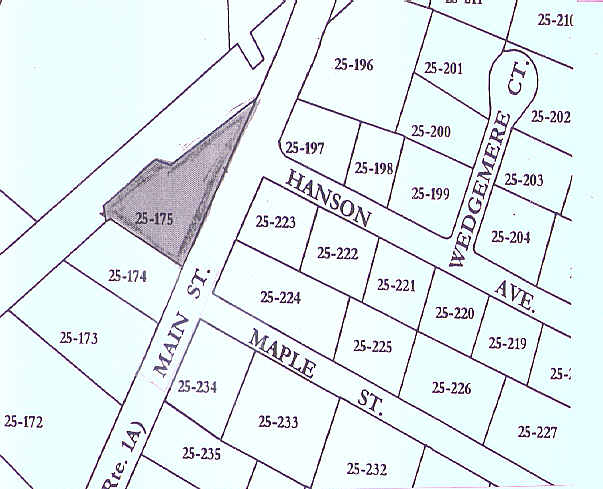 869 Main St, Walpole, MA à louer - Plan cadastral - Image 2 de 7