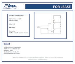 3925 N I-10 Service Rd, Metairie, LA à louer Plan d’étage- Image 1 de 1