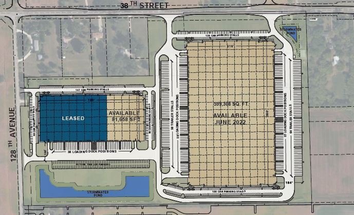 12345 38th St, Kenosha, WI for lease - Site Plan - Image 2 of 3