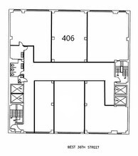 255 W 36th St, New York, NY à louer Plan d’étage- Image 1 de 6