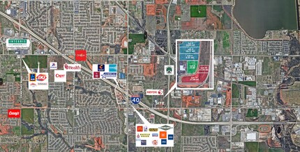 Auto Mall Blvd & John Kilpatrick Turnpike, Yukon, OK - Aerial  map view
