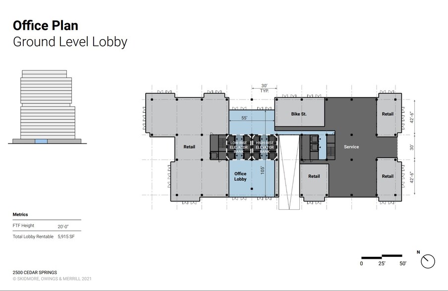 2500 Cedar Springs Rd, Dallas, TX for lease - Floor Plan - Image 2 of 6