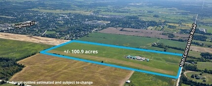 13555 10th Conc, Nobleton, ON - AÉRIEN  Vue de la carte