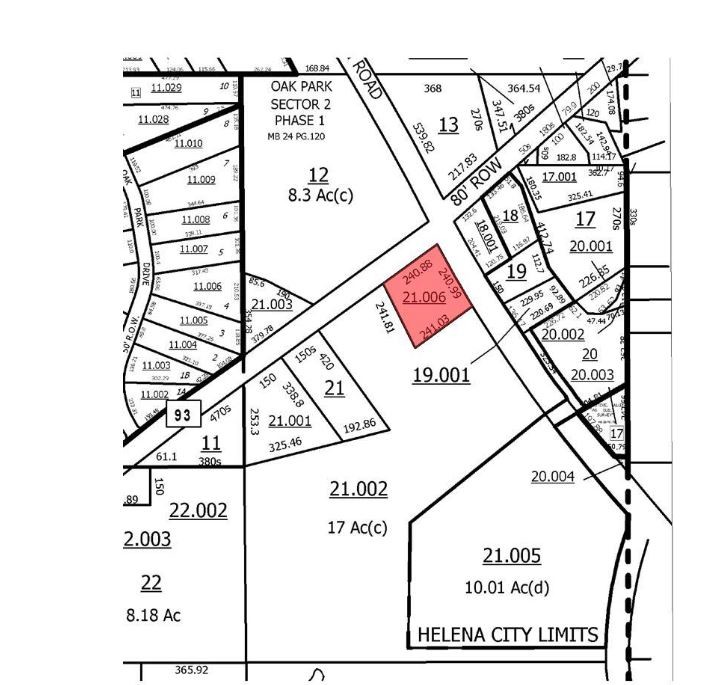 Highway 52 & Morgan Road, Helena, AL for sale Plat Map- Image 1 of 1