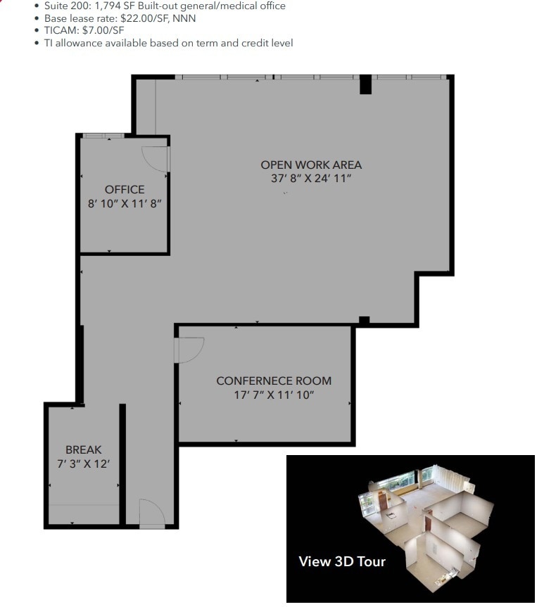 351 Wellesley Trade Ln, Cary, NC for lease Floor Plan- Image 1 of 1