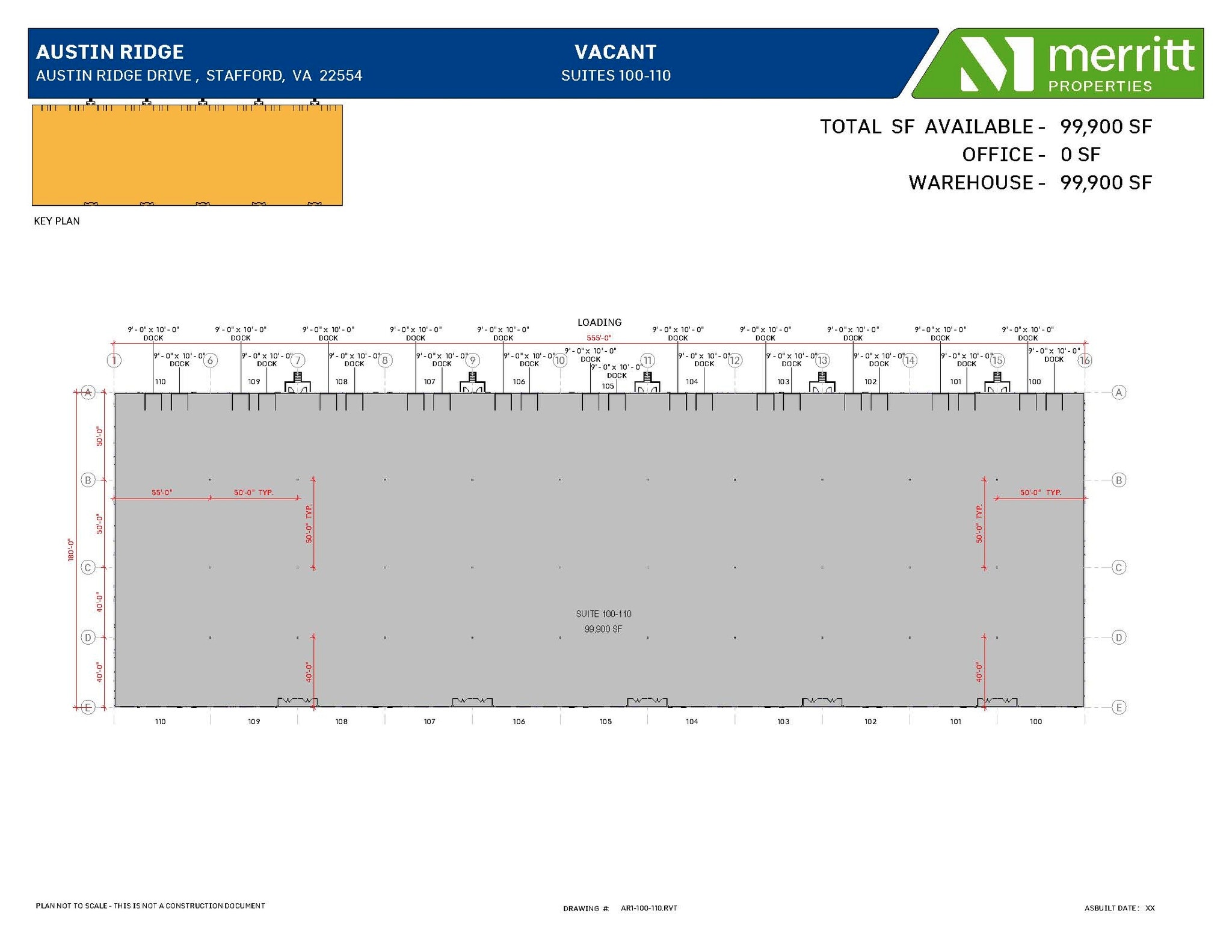 Cedar Ln, Stafford, VA à louer Plan d’étage- Image 1 de 3