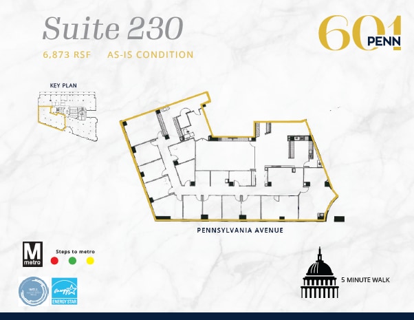601 Pennsylvania Ave NW, Washington, DC for lease Floor Plan- Image 1 of 1