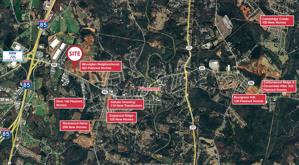 1505 Highway 86, Piedmont, SC à louer - Aérien - Image 2 de 3