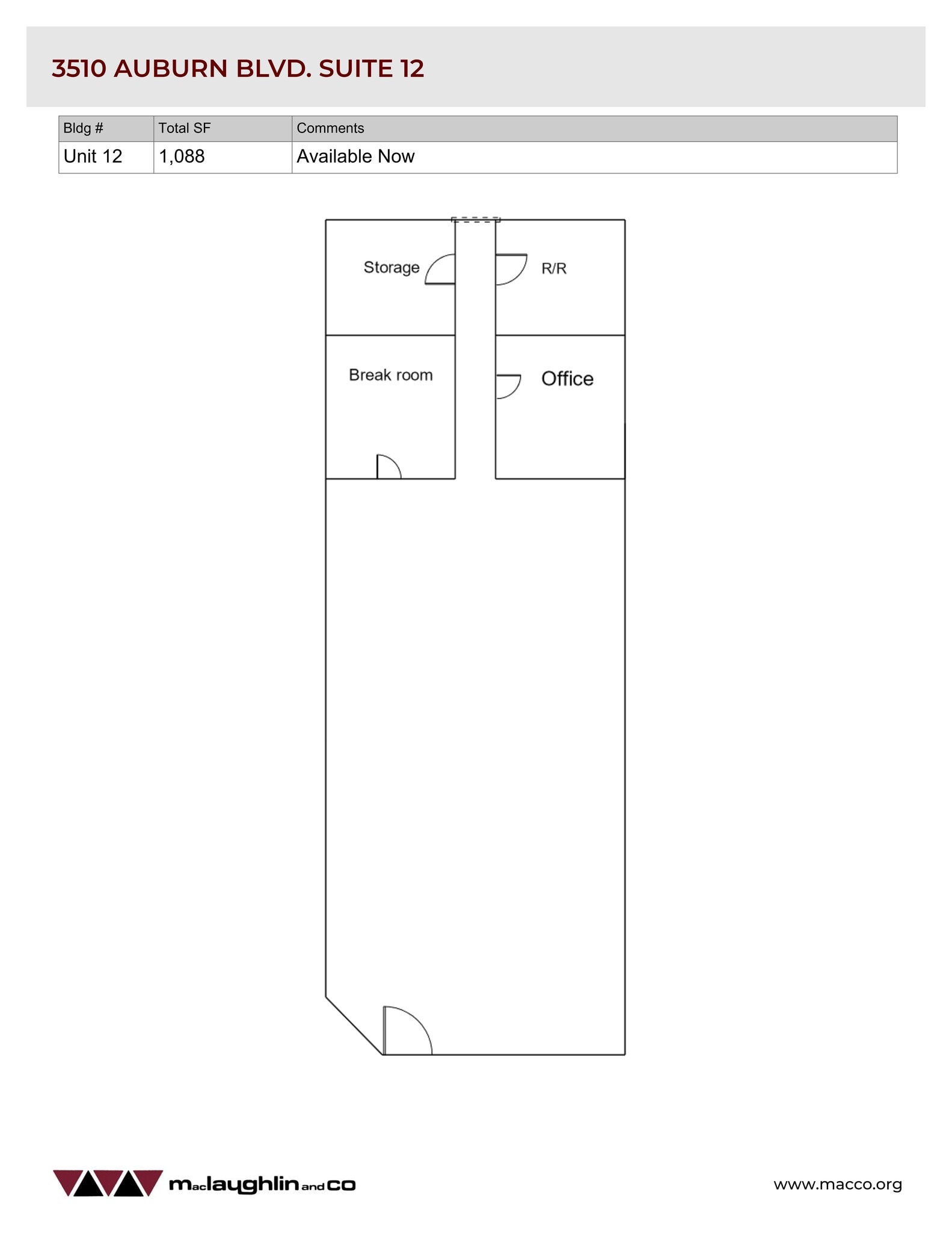 3510 Auburn Blvd, Sacramento, CA à louer Plan de site- Image 1 de 1