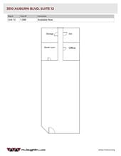 3510 Auburn Blvd, Sacramento, CA à louer Plan de site- Image 1 de 1