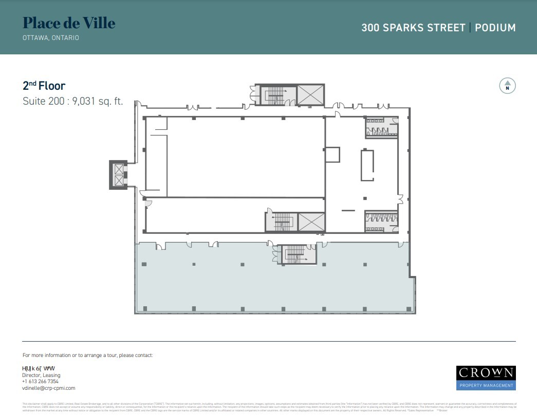 300 Sparks St, Ottawa, ON à louer Plan d’étage- Image 1 de 1