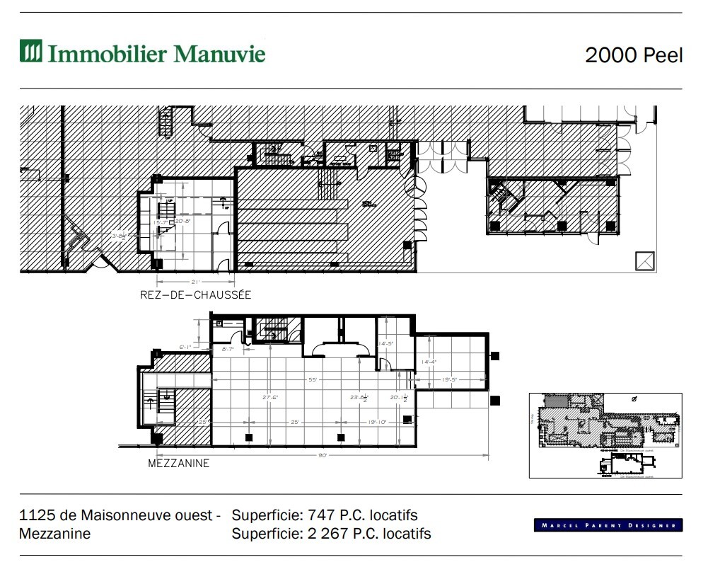 2000 Rue Peel, Montréal, QC à louer Plan d’étage- Image 1 de 1