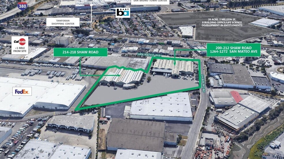 200-212 Shaw Rd, South San Francisco, CA à louer - Photo du bâtiment - Image 1 de 2