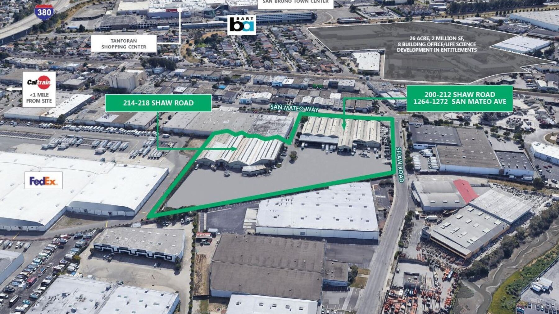 200-212 Shaw Rd, South San Francisco, CA à louer Photo du bâtiment- Image 1 de 3