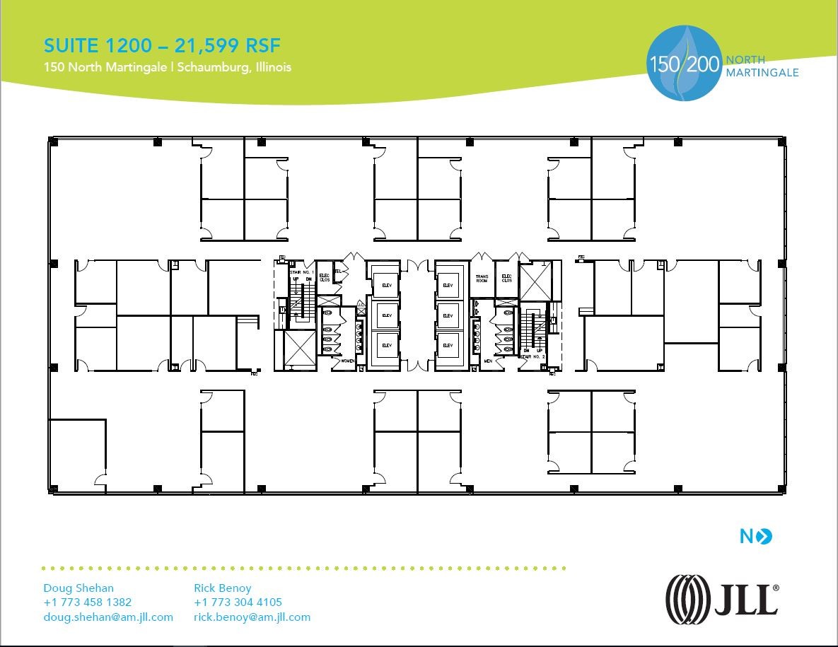 150 N Martingale Rd, Schaumburg, IL à louer Plan d  tage- Image 1 de 1