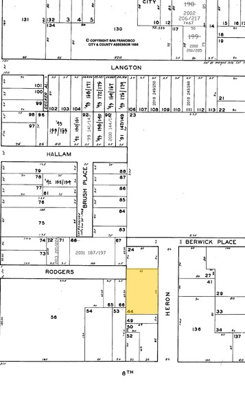 20 Heron St, San Francisco, CA à louer - Plan cadastral - Image 2 de 10