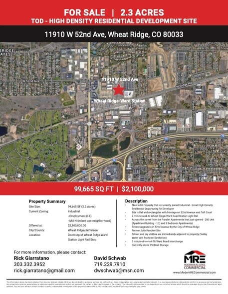 11910 W 52nd Avenue, Wheat Ridge, CO for sale - Building Photo - Image 1 of 5