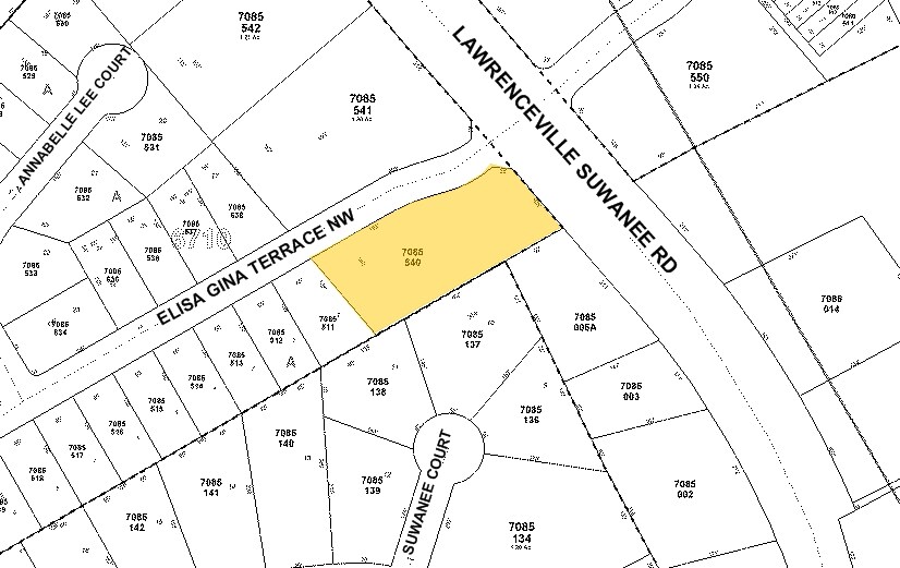 1956 Lawrenceville Suwanee, Suwanee, GA for sale - Plat Map - Image 2 of 3