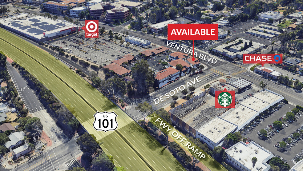 20833-20861 Ventura Blvd, Woodland Hills, CA for lease - Aerial - Image 3 of 5