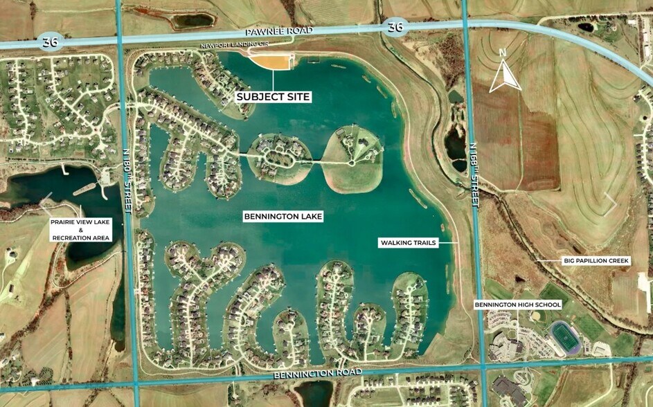 Lot 2 Newport Landing, Bennington, NE à vendre - Aérien - Image 2 de 3