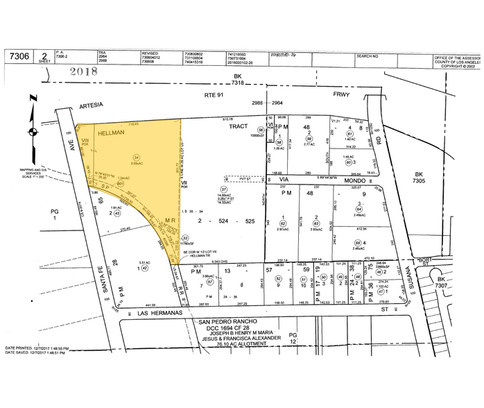 17600 S Santa Fe Ave, Compton, CA à louer - Plan cadastral - Image 3 de 3