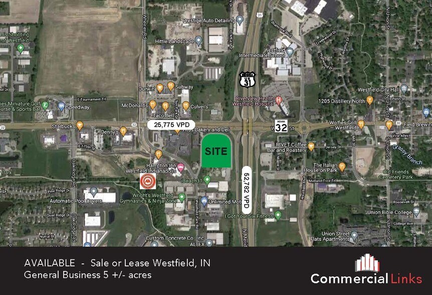 US 31 & SR 32, Westfield, IN à vendre - Photo du bâtiment - Image 3 de 4