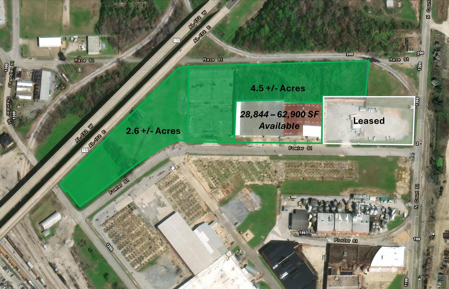50-100 Fowler St, Montgomery, AL for lease Plat Map- Image 1 of 1