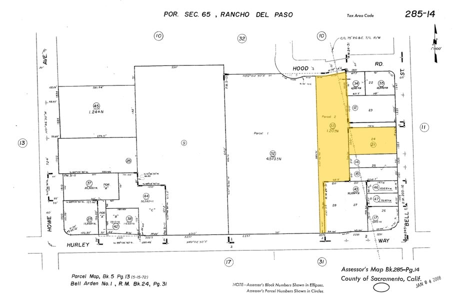 1333 Bell St, Sacramento, CA for sale - Plat Map - Image 2 of 22