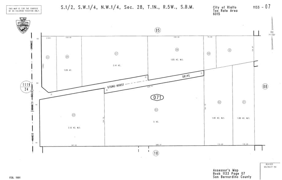 2239 Stonehurst Dr, Rialto, CA for sale - Plat Map - Image 2 of 2