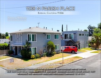 More details for 1138 N Parish Pl, Burbank, CA - Multifamily for Sale